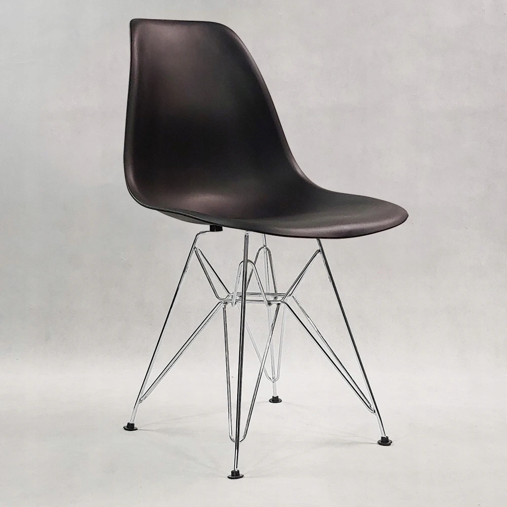 Bm Design 4 DSR Milano kėdės, juodos, metalinės kojos