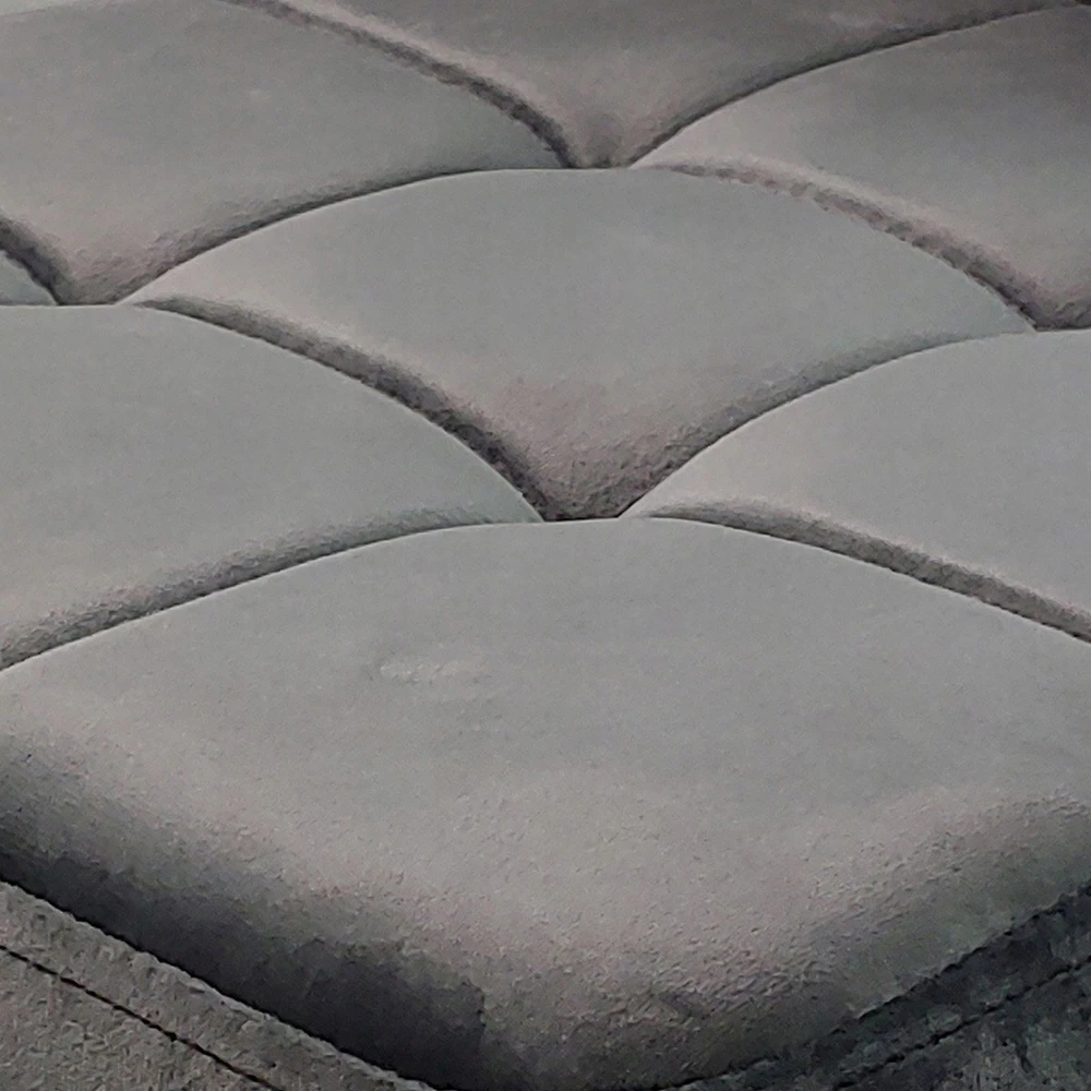 Bm Design 4 MONAKO VELVET kėdės, pilkos, aptrauktos aksomu
