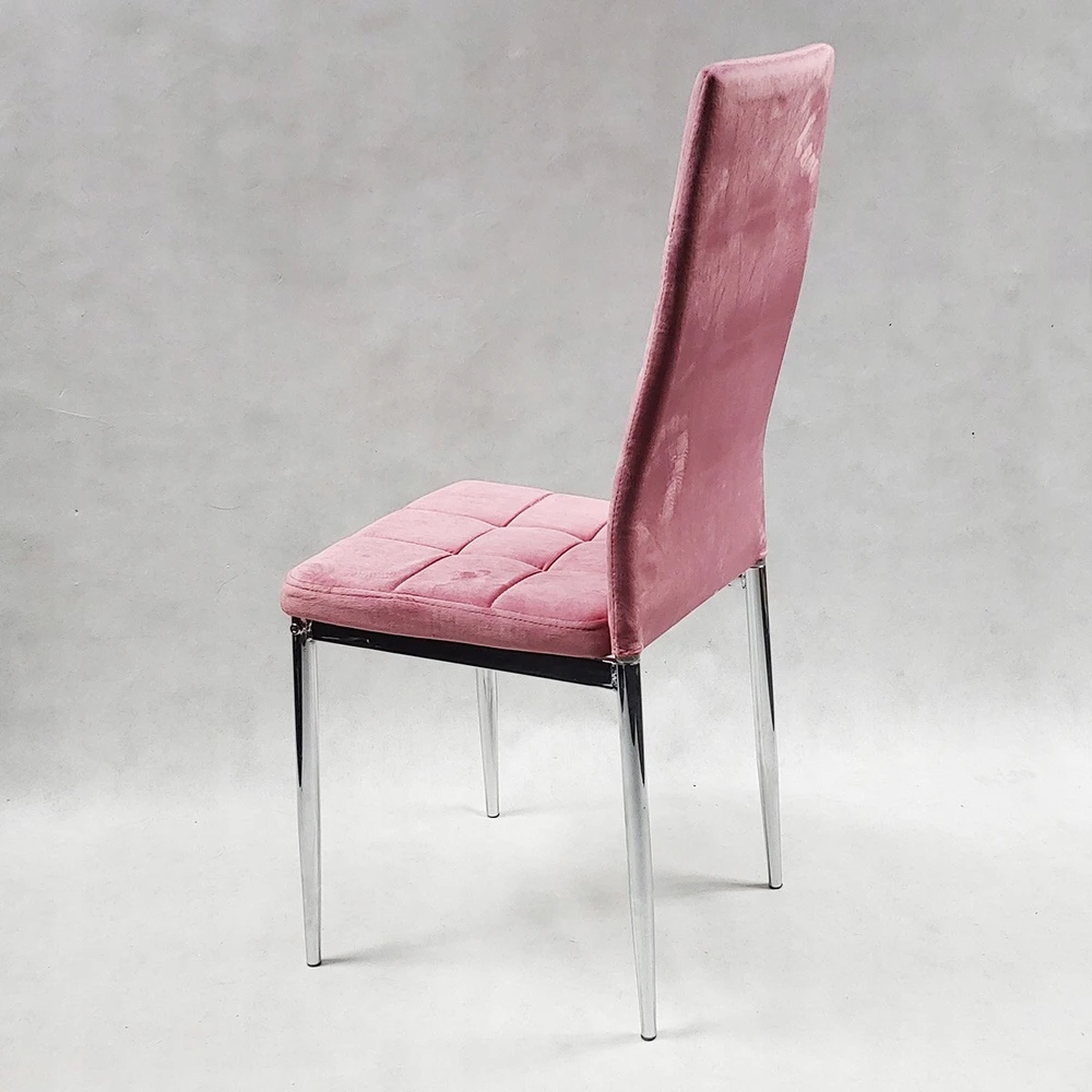 Bm Design 4 Monako Velvet kėdės, rožinės spalvos, apmuštos aksomu