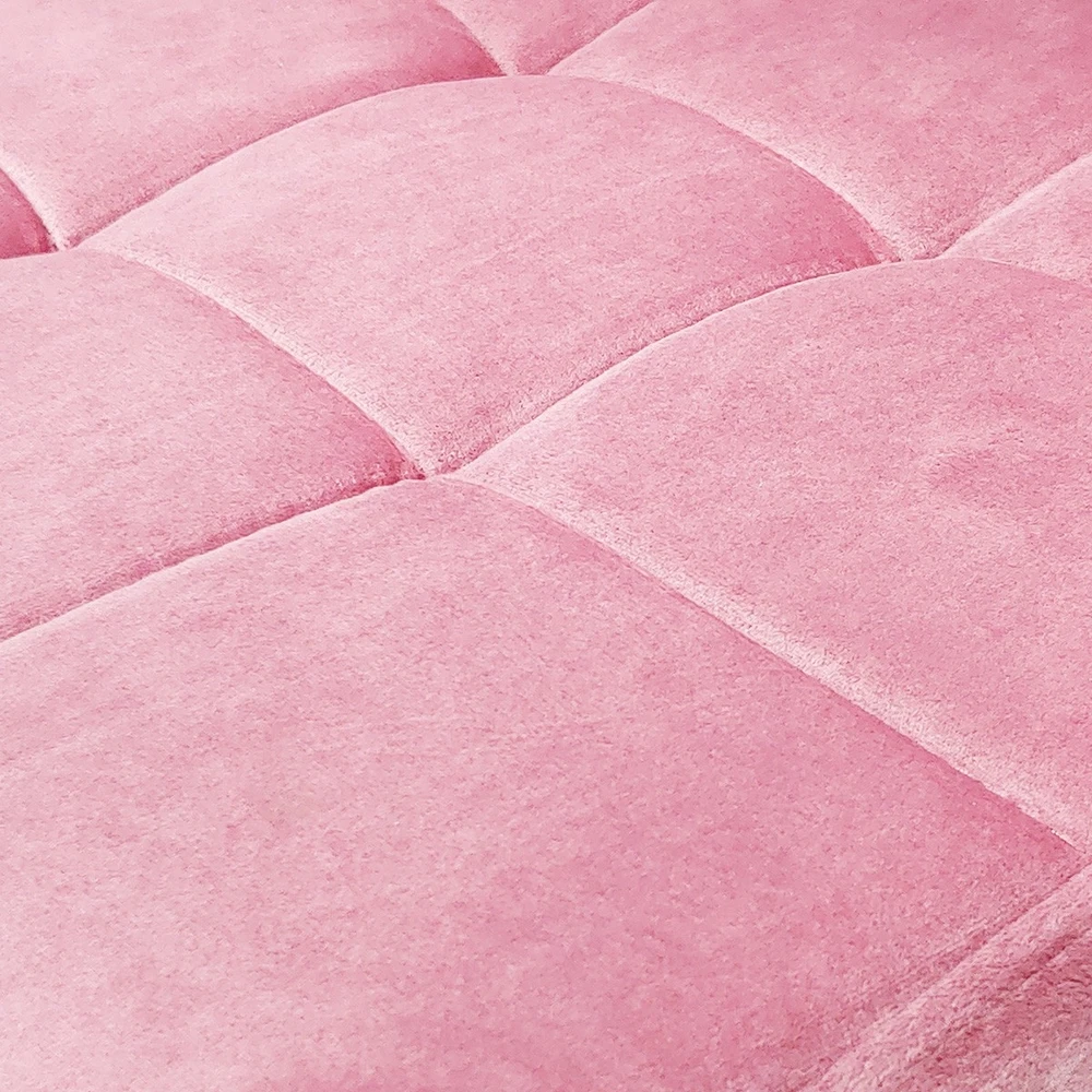 Bm Design 4 Monako Velvet kėdės, rožinės spalvos, apmuštos aksomu