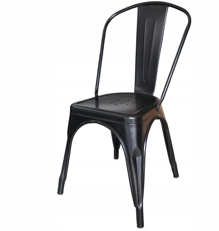 Bm Design 4 Paris juodos Tolix metalinės kėdės