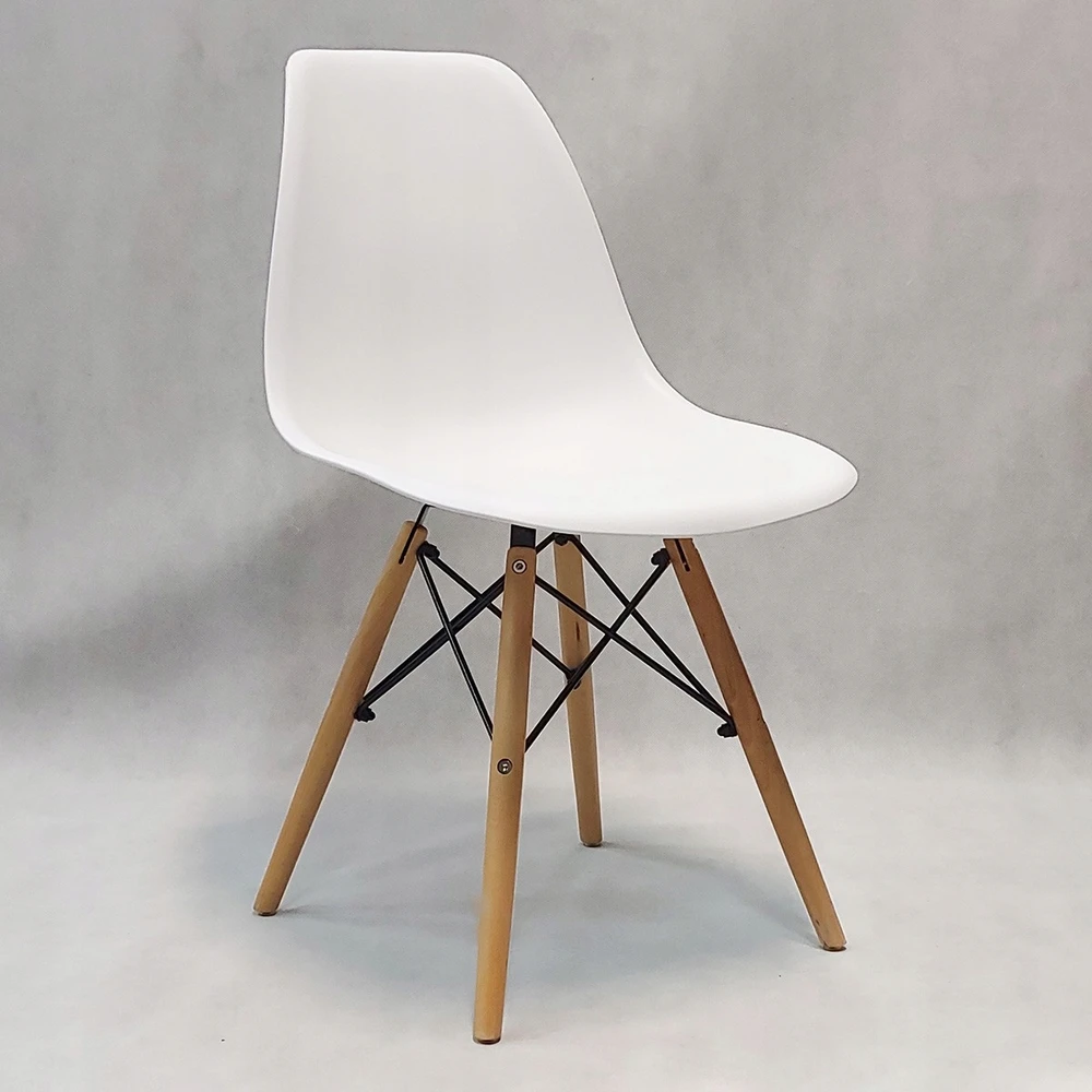 Bm Design 6 DSW Milano baltos kėdės, skandinaviška svetainė
