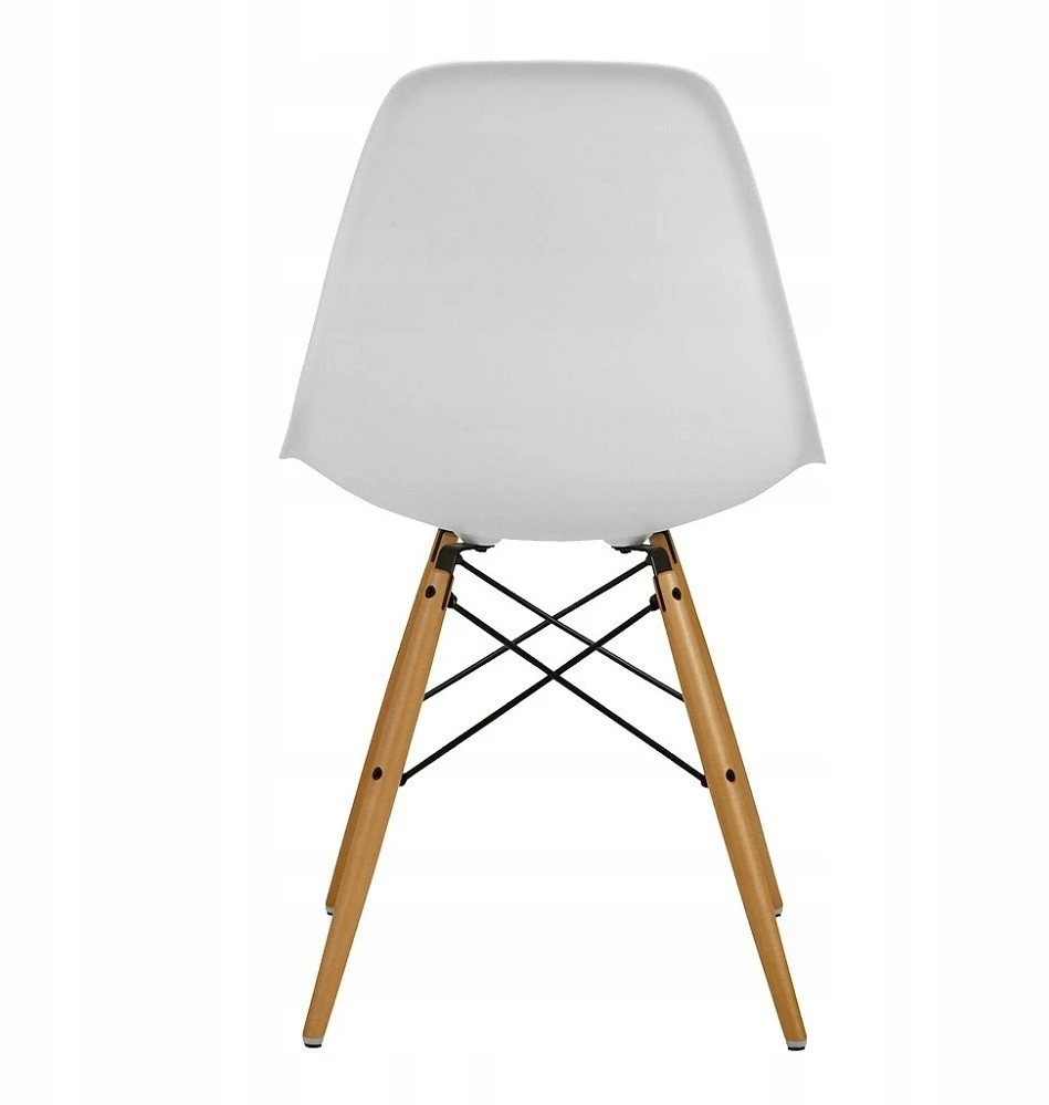 Bm Design 6 DSW Milano baltos kėdės, skandinaviška svetainė