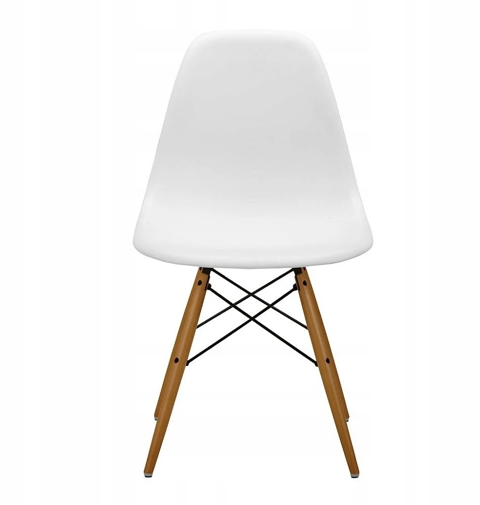 Bm Design 6 DSW Milano baltos kėdės, skandinaviška svetainė