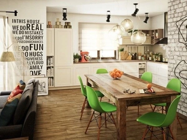 Bm Design 6 DSW Milano žalios skandinaviškos kėdės