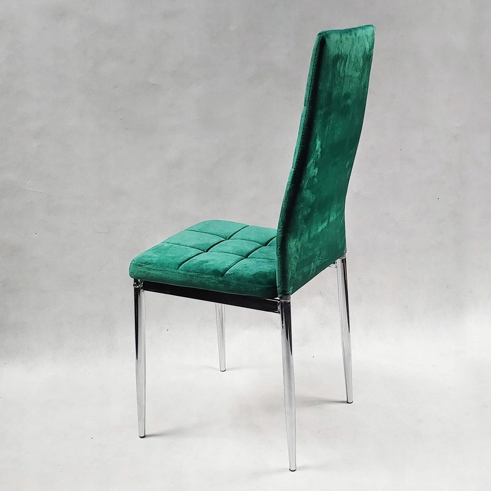 Bm Design 6 MONAKO VELVET žalios spalvos kėdės, apmuštos aksomu