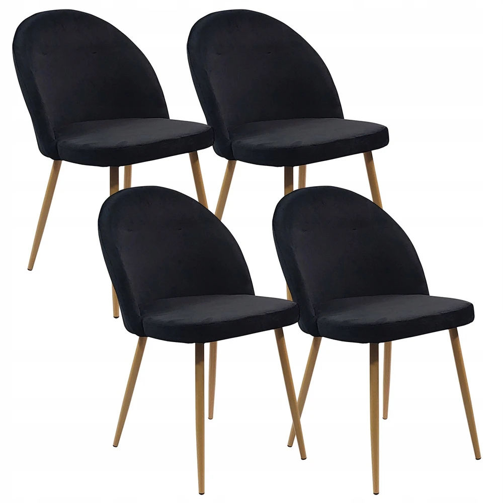 Bm Design DENWER VELVET kėdė juoda - aksominė