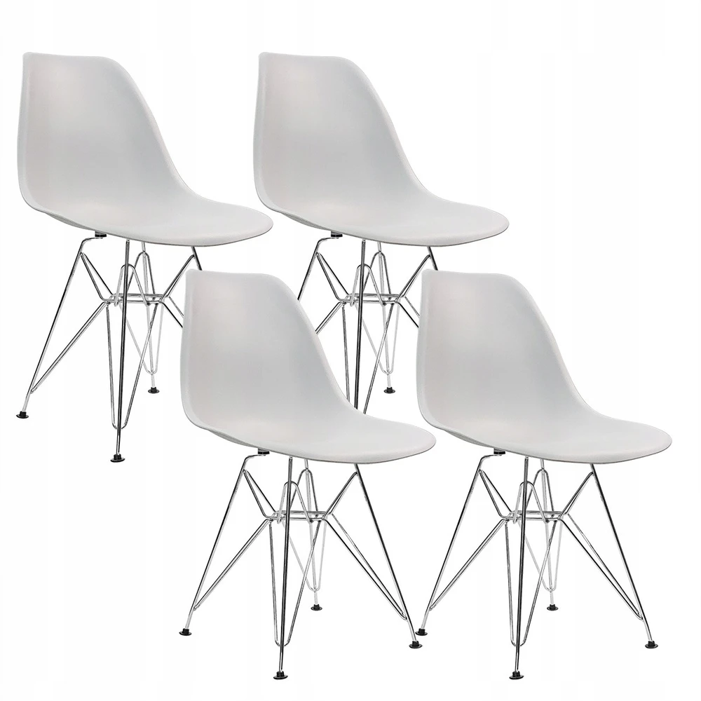 Bm Design DSR Milano kėdė, pilka skandinaviška, metalinė koja
