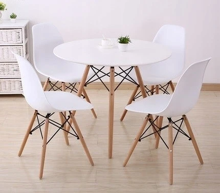Bm Design DSW Milano kėdė, baltos skandinaviškos medienos kojos