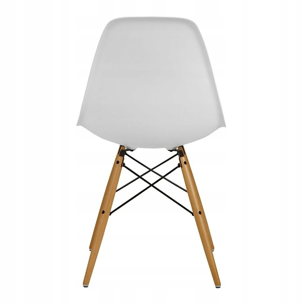 Bm Design DSW Milano kėdė, baltos skandinaviškos medienos kojos