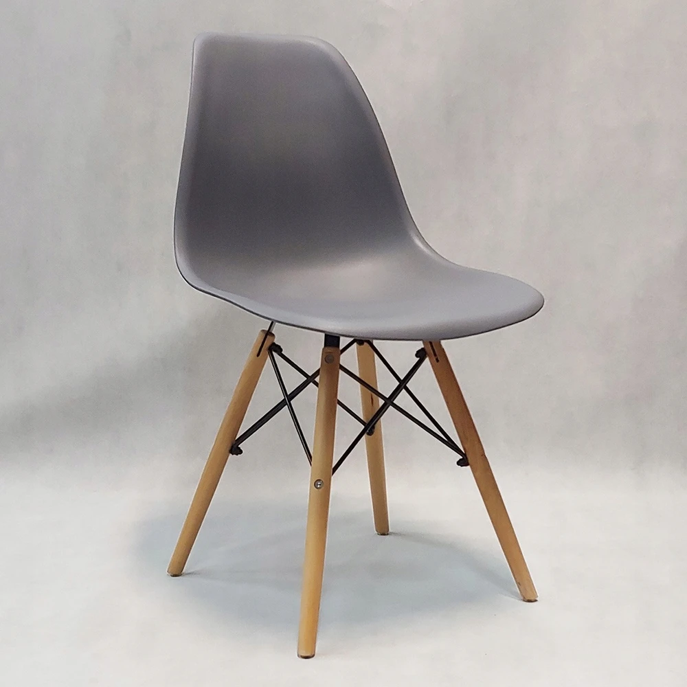 Bm Design DSW Milano kėdė, grafitas, skandinaviškos medienos kojos