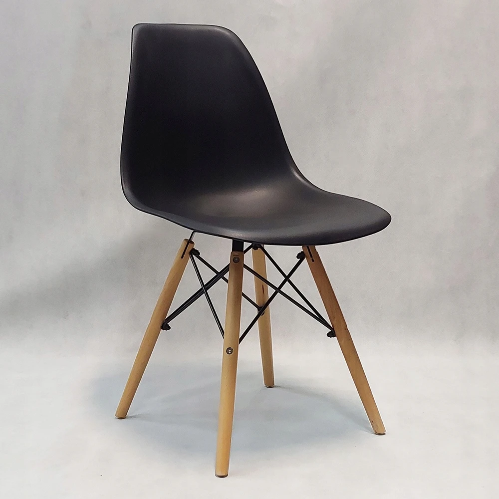 Bm Design DSW Milano kėdė, juoda skandinaviško medžio koja