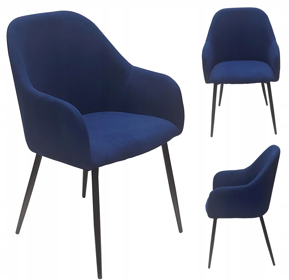 Bm Design Kėdė MONTANA, tamsiai mėlyna velveta