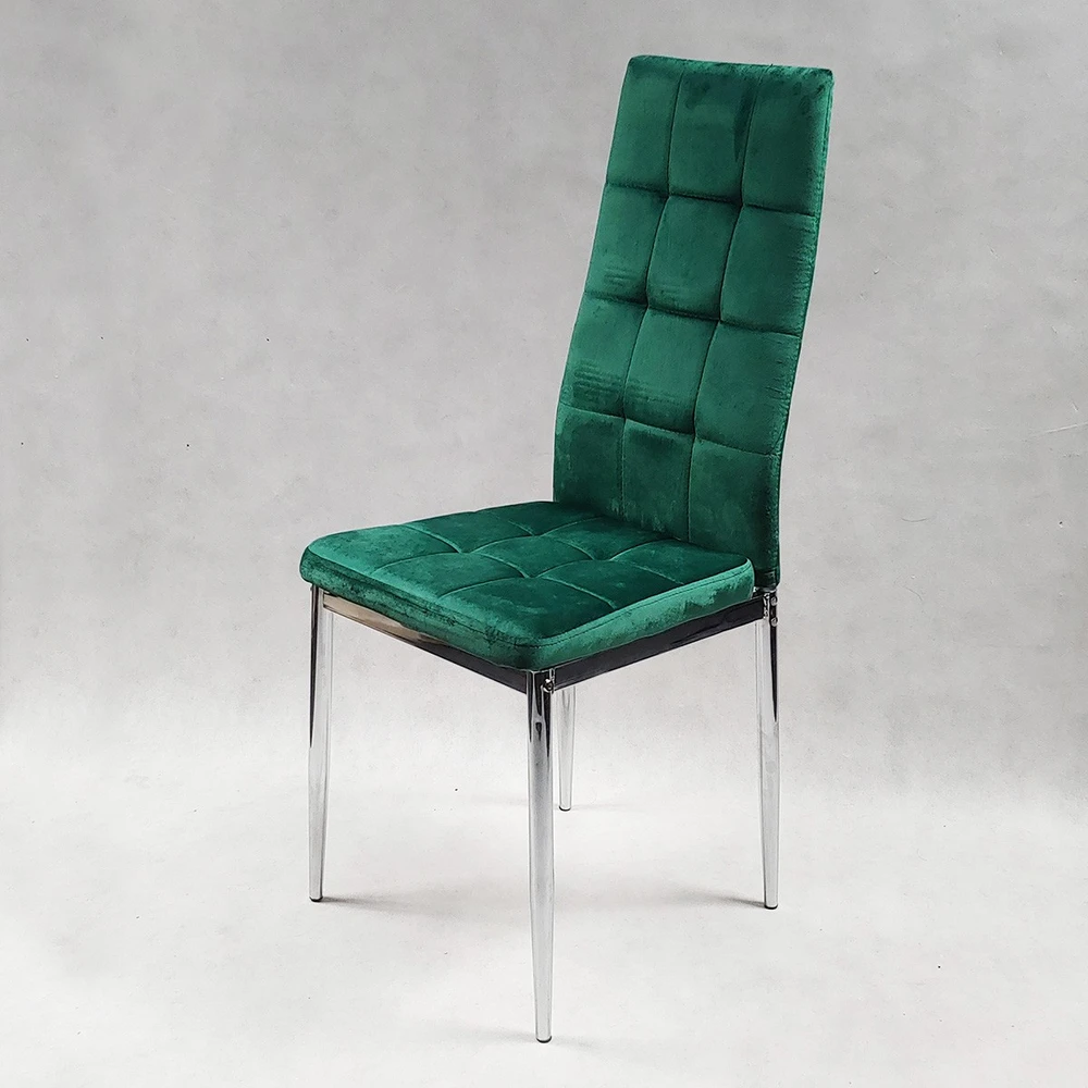 Bm Design Monako Velvet kėdė, žalia, apmušta aksomu