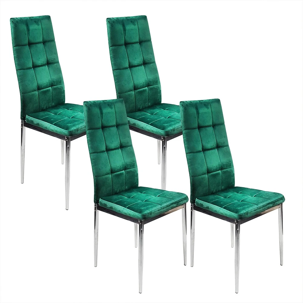 Bm Design Monako Velvet kėdė, žalia, apmušta aksomu