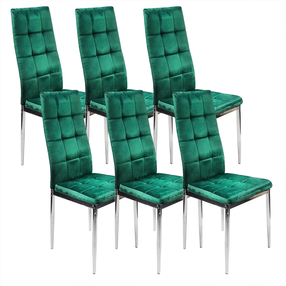 Bm Design Monako Velvet kėdė, žalia, apmušta aksomu