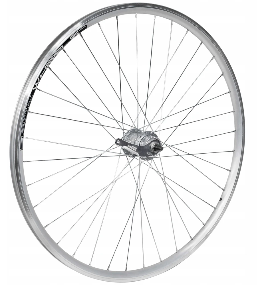BMR Galinis dviračio ratas 28 colių Shimano Nexus 3 greičių Sidabrinis sustiprintas