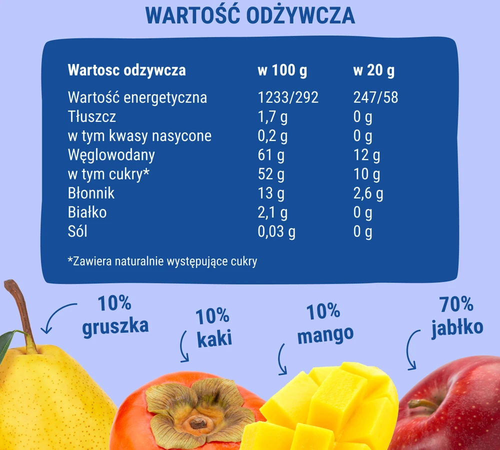 BOB SNAIL Blueberry Multifruit vaisių drebučiai 160g 8vnt, be cukraus, be glitimo