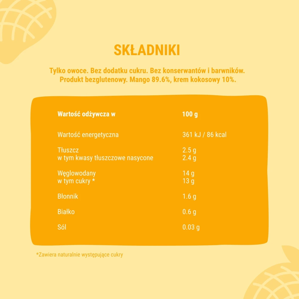 Bob Snail Bob sraigių vaisių putėsiai -100% be pridėtinio cukraus Mango-kokoso 10x120 g