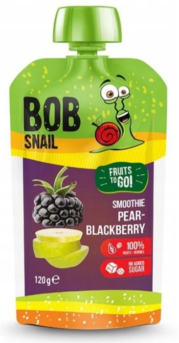 BOB SNAIL kokteilis kriaušių ir gervuogių 1200 g (10 x 120 g)