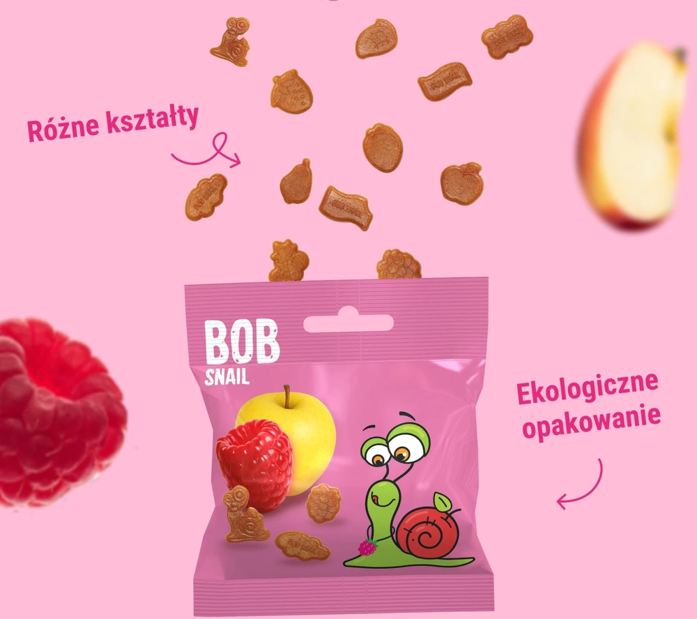 BOB SNAIL Mango Aviečių vaisių drebučiai 160g MIX 8vnt, be cukraus, be glitimo