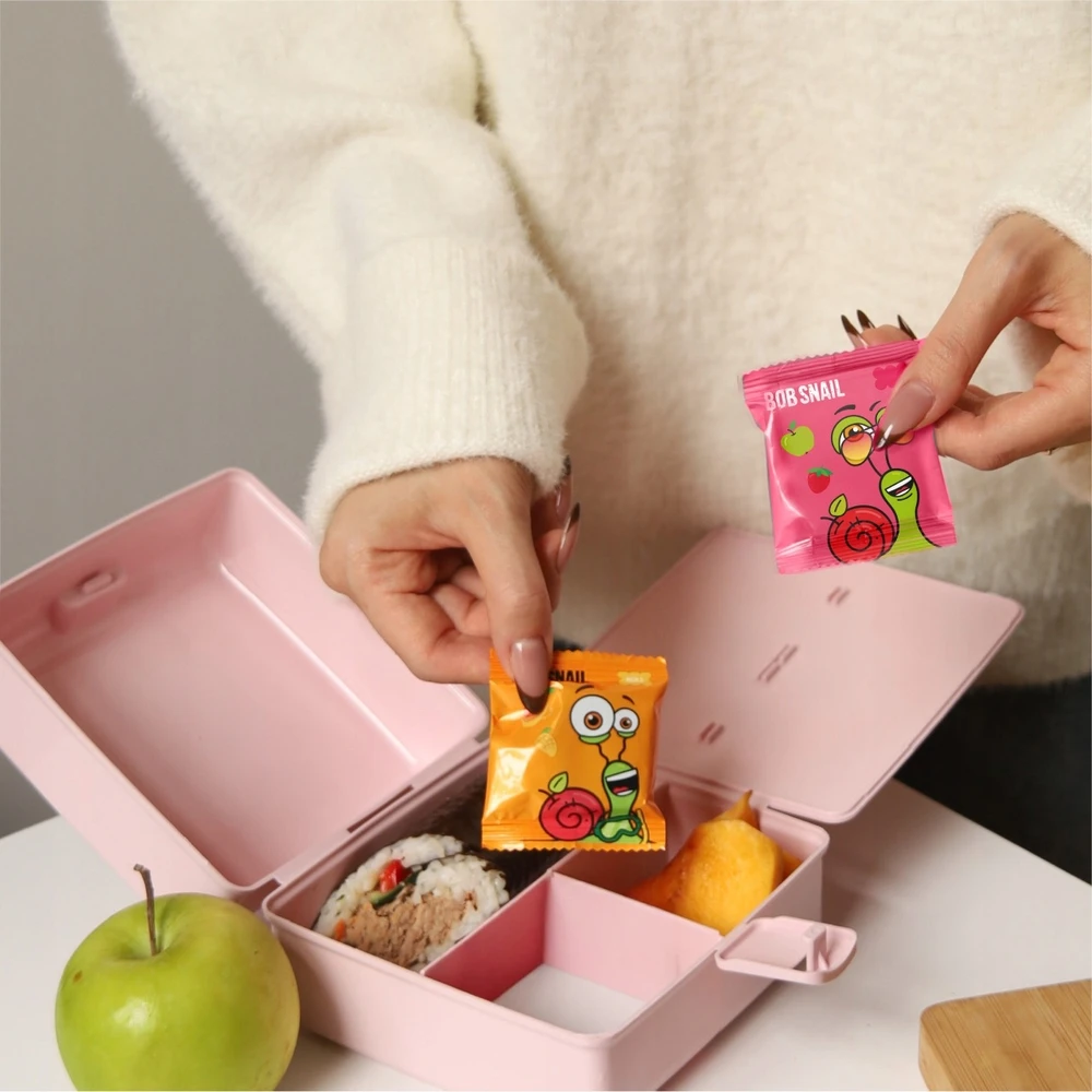 BOB SNAIL Mango Braškių vaisių suktinukai 240g MIX 24 vnt, be cukraus, vegan