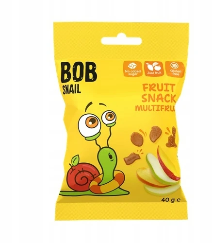 BOB SNAIL owocowe ŻELKI mix SMAKÓW 7 x 40g