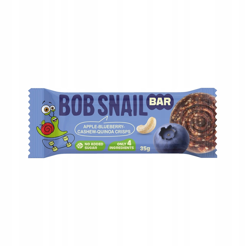 Bob Snail Vaisių ir riešutų batonėlių rinkinys 6 skonių, BobSnail 35g x 6 vnt.
