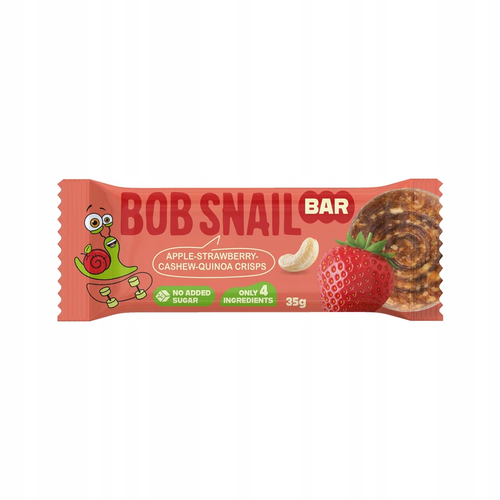 Bob Snail Vaisių ir riešutų batonėlių rinkinys 6 skonių, BobSnail 35g x 6 vnt.