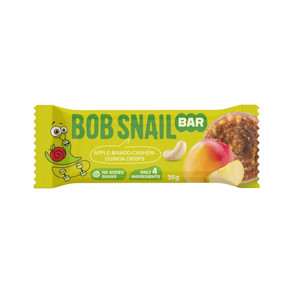 Bob Snail Vaisių ir riešutų batonėlių rinkinys 6 skonių, BobSnail 35g x 6 vnt.
