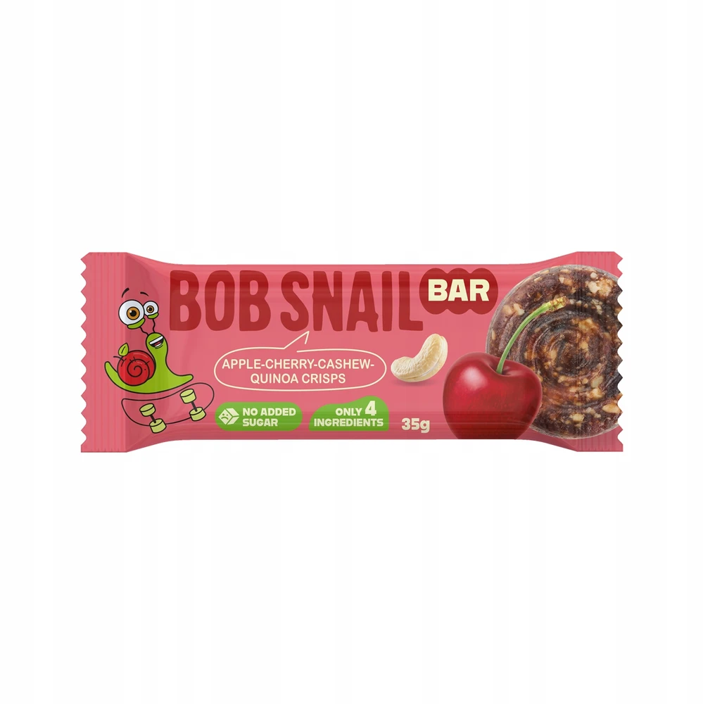 Bob Snail Vaisių ir riešutų batonėlių rinkinys 6 skonių, BobSnail 35g x 6 vnt.