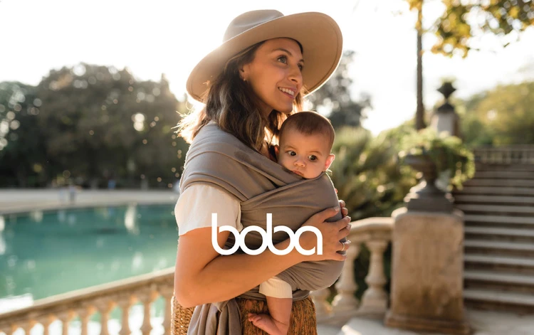 Kūdikio nešioklė Boba Wrap, rausva