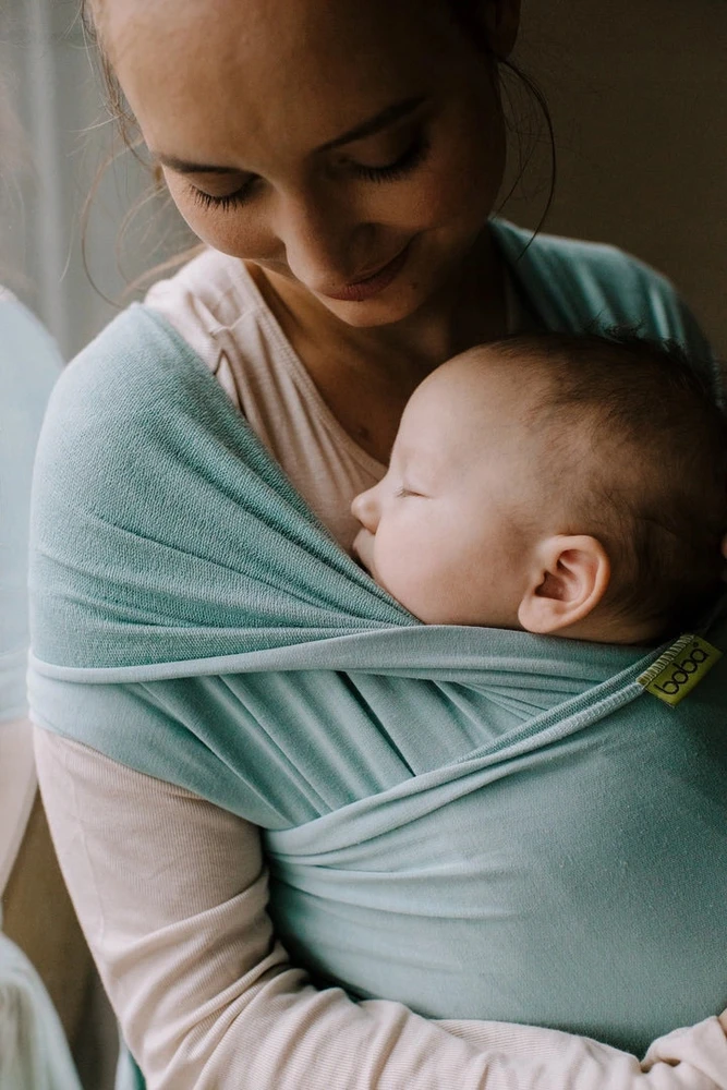 BOBA Wrap įvyniojimas kūdikiui - jūros žalia