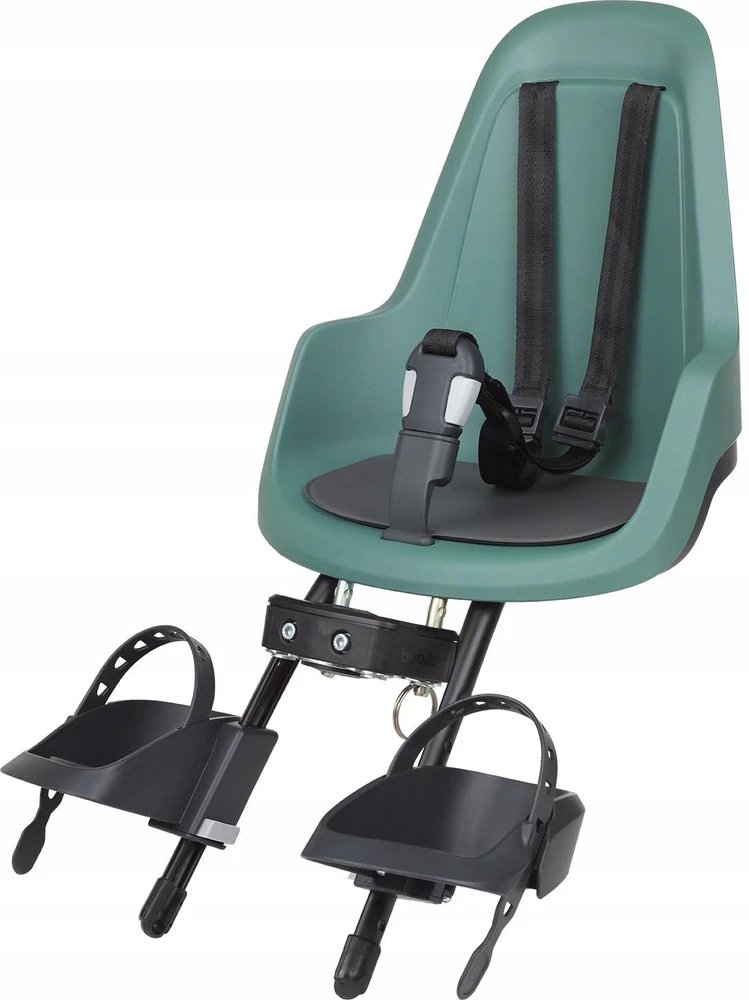 Bobike Mini Go dviračio kėdutė priekyje, juoda