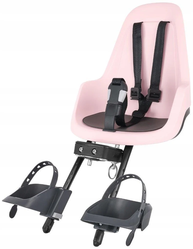 Bobike Mini Go dviračio kėdutė priekyje, juoda