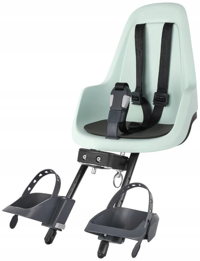 Bobike Mini Go dviračio kėdutė priekyje, juoda
