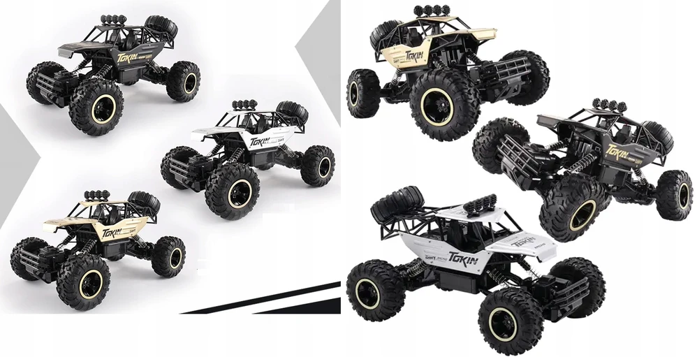 Bobo San DIDELIS RC CAR 4x4 DRIVE AUTO Pultas RC METAL BUGGY 36cm