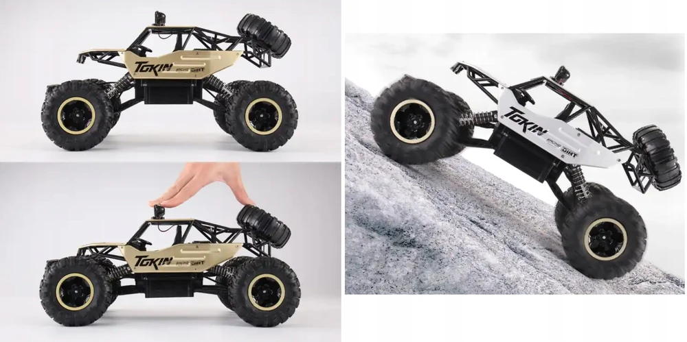 Bobo San DIDELIS RC CAR 4x4 DRIVE AUTO Pultas RC METAL BUGGY 36cm