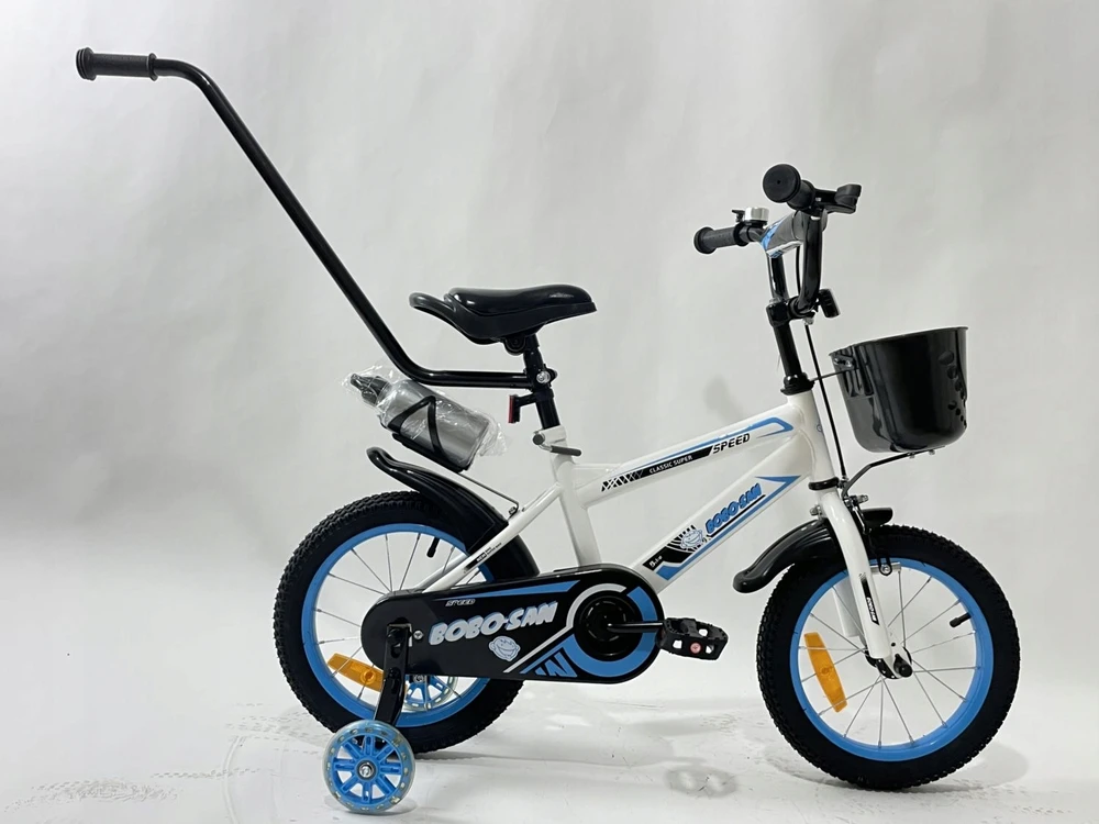 Bobo San VAIKŲ BMX DVIRAČIO 12 colių kreiptuvas ŠVIESI ŠONINIAI RATAI VAIKiškas DVIRATIS