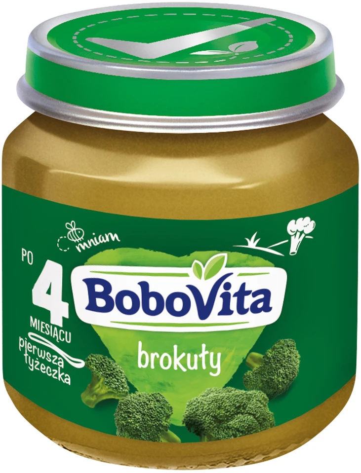 BoboVita Brokoliai kūdikiams po 4 mėnesių Mitybą praplečiant 6x 125g