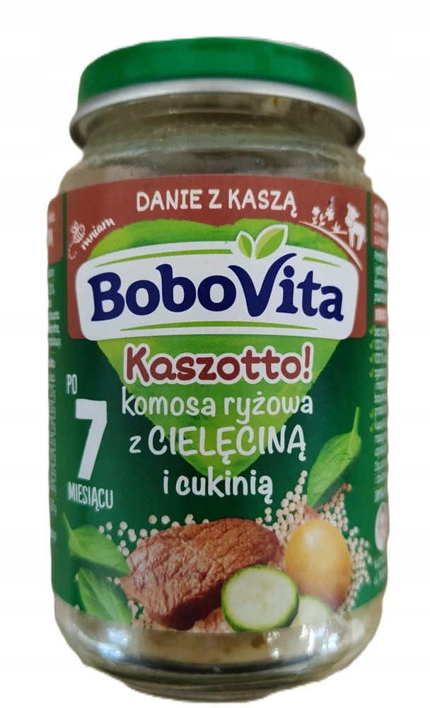 BoboVita Kashotto! Kvinoja su veršiena ir cukinijomis po 7 mėnesių 190 g