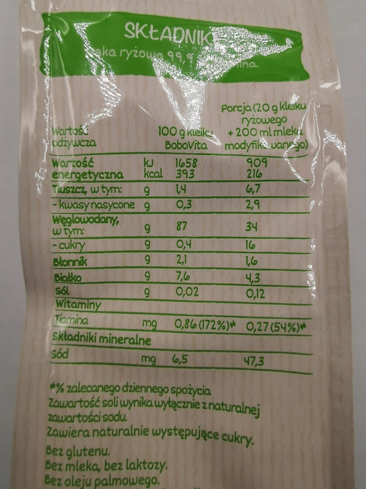 BoboVita košės ryžių košė 160 g