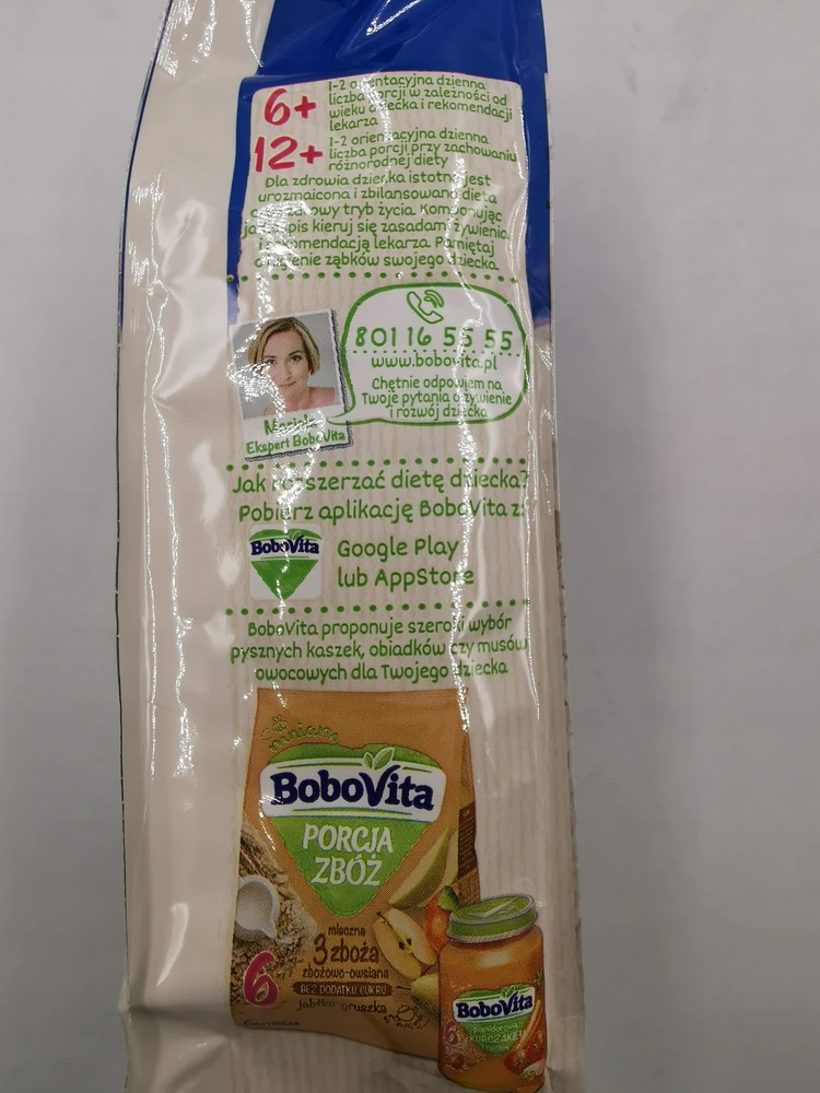BoboVita pieno ir ryžių košė 3 vaisiai TASTY DINNER 230g