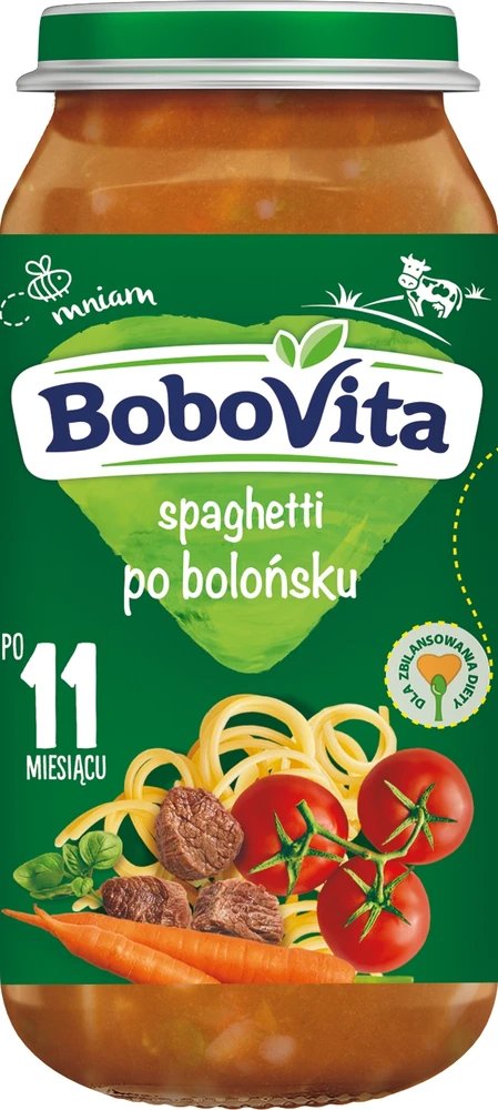 Bobovita Spaghetti Bolonijos vakarienė nuo 11 mėnesių 250 g