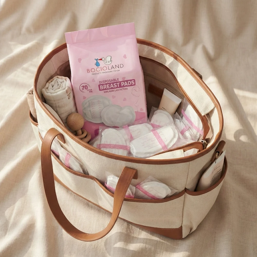 Bocioland LAKTACIJOS Įklotai SUPERABSORBENT Ultra Thin Absorbent 70 vnt,