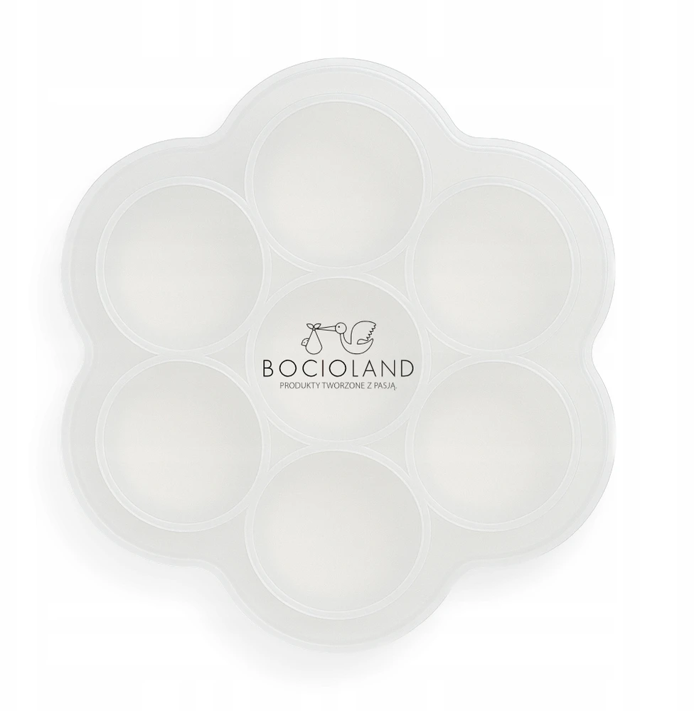 Bocioland SILIKONINĖ FORMA KŪDIKIO PATIEKALŲ ŠALDYMO porcijoms dalyti ir laikyti