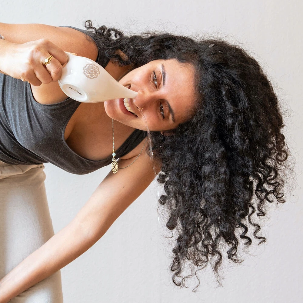 Bodhi Yoga "Bodhi" keraminis Neti puodelis - mėlynas