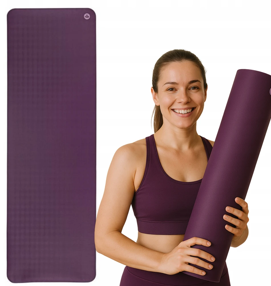 Bodhi Yoga Jogos kilimėlis, Bodhi, EcoPro, 185x60 cm, violetinis, 4 mm