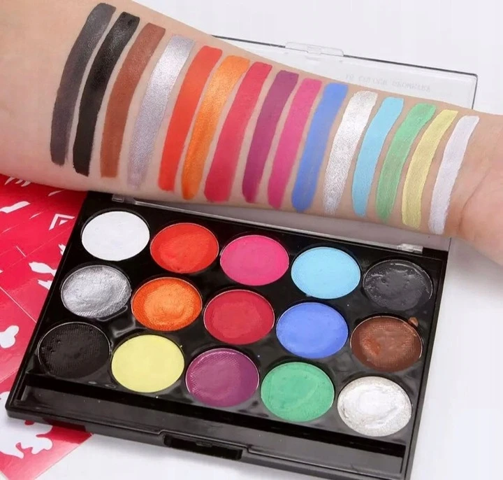 Body Art VEIDŲ DAŽYMO DAŽŲ RINKINYS VAIKAMS PLAUbiamiems DAŽAI