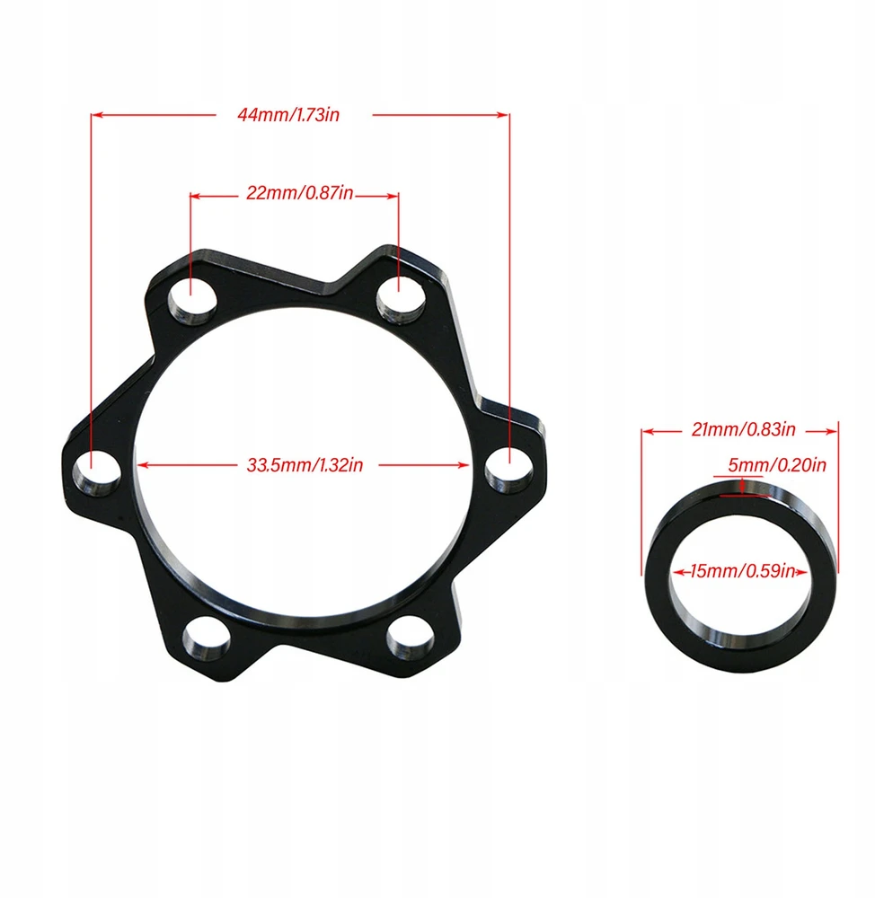 BOOST PRIEKINIS DVIRAČIO stebulės ADAPTERIS 15X100 / 15X110 BOOST